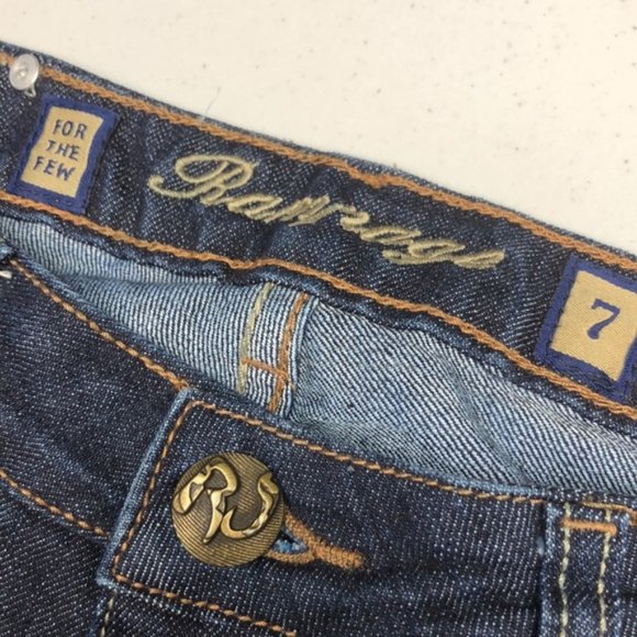 LIKE NEW RAMPAGE DARKWASH BOOTCUT JEANS 7/29x32 🇺🇸 - Picture 2 of 13
